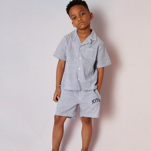 Kith Seersucker Havana Shirt + Short 4/5 - Picture 1 of 6